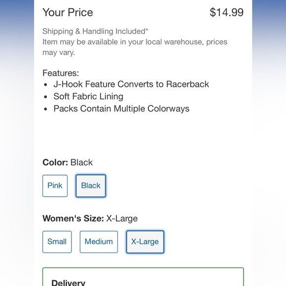 Set of two - unboxed, new Felina Ladies' Lace Bralette, 2-pack black and white - Picture 2 of 13